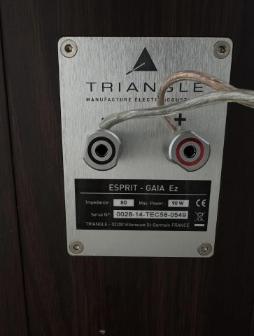Triangle Esprit Gaia Ez floor standing speaker, walnut