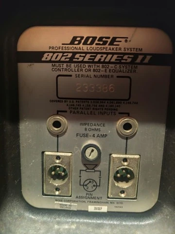 Bose 802 Series II – 6 τεμάχια – 300€ / τεμάχιο
