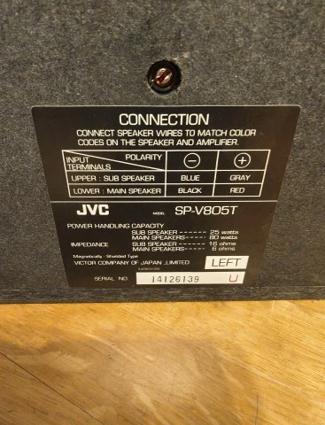 JVC CA-V805T / SP-V805T