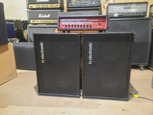 TC Electronic BH500 bass amp + 2 x TC Electronic BC210 cabinets
