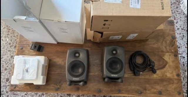 Genelec 8020DPM-6 Dark Grey – Ζευγάρι Active Studio Monitors – Άριστη κατάσταση