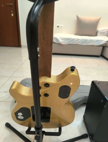 EVH Wolfgang WG Standard Gold Sparkle + Blackstar