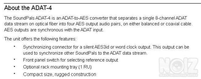 Graham-Patten ADAT4. ADAT-AES Converter.