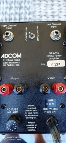 Ενισχυτής ισχύος ADCOM GFA-555
