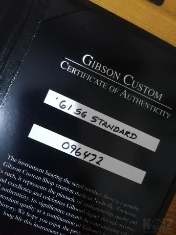 2019 Gibson Custom VOS '61 SG Faded Cher