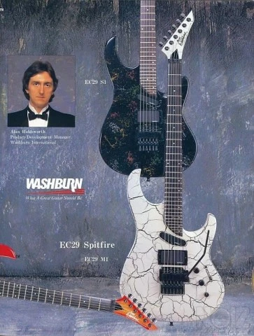 Washburn EC29 Spitfire II White Crackle 