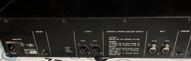 Ecler QEM 16-2  Graphic Equalizer