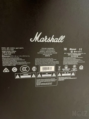 Marshall Code 50