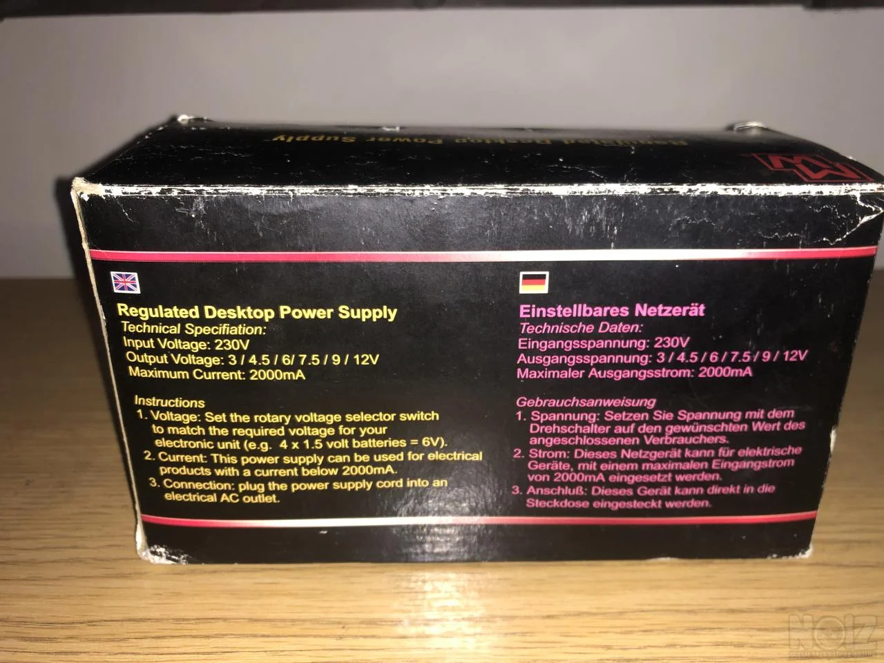Regulated Desktop Power Supply 3-12V 2A 
