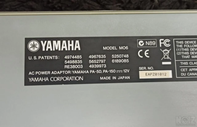 Yamaha MO6 Workstation Synth