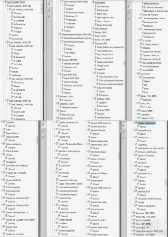 Παρτιτούρες για κλασική κιθάρα, sheet mu