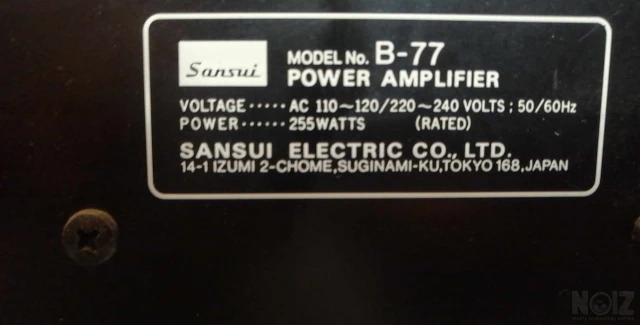 SANSUI Β-77 Τελικός (Made In Japan)