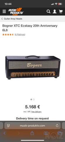 Bogner XTC Ecstasy 25th anniversary EL34