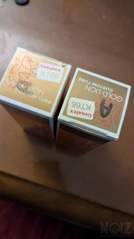 Gold Lion KT66 matched pair NEW