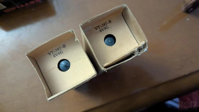 Sylvania 6V6 matched pair NOS