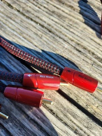 2 x Audioquest Red River RCA Cinch 0.5m