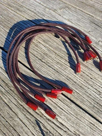 2 x Audioquest Red River RCA Cinch 0.5m