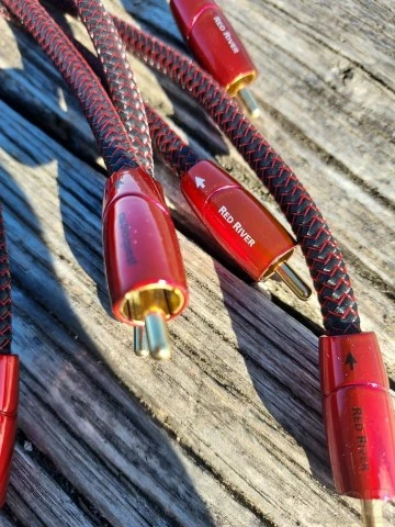 2 x Audioquest Red River RCA Cinch 0.5m