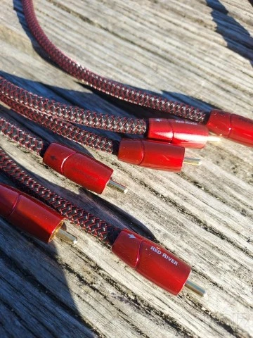 2 x Audioquest Red River RCA Cinch 0.5m