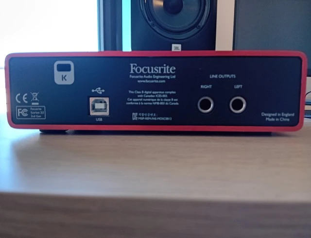 Focusrite Scarlett 2i2 2nd Gen