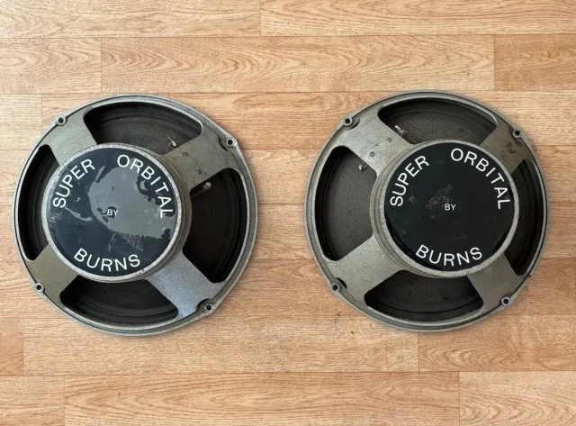 Ζευγάρι Vintage Fane Burns Super Orbital 12" – αυθεντικοί κώνοι Pulsonic