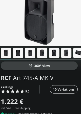 2xΗχεία RCF 745 mk4
