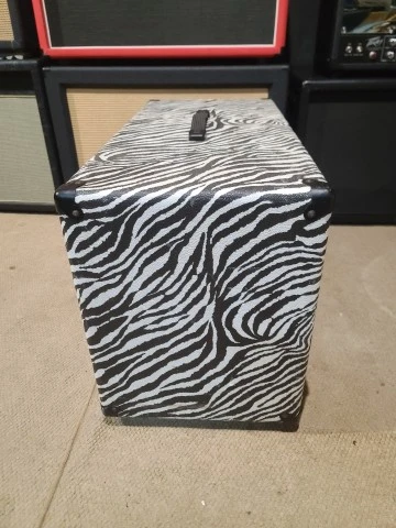 Zilla Fatboy 2x12 Custom order Zebra Tolex, custom front panel, Celestion Vintag