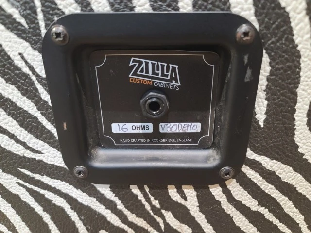 Zilla Fatboy 2x12 Custom order Zebra Tolex, custom front panel, Celestion Vintag