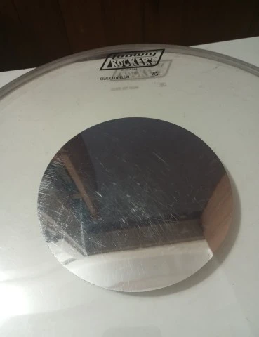 Ludwig 16" Striders Clear Silver Dot Drum Head Vintage