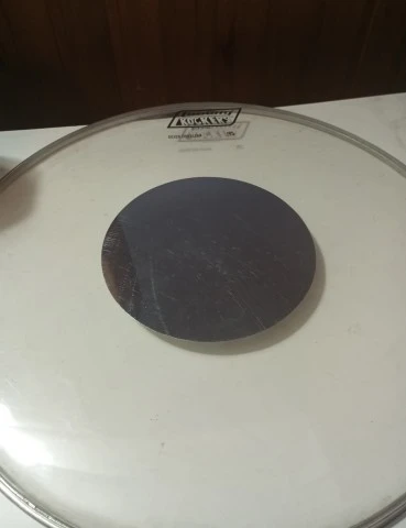 Ludwig 16" Striders Clear Silver Dot Drum Head Vintage