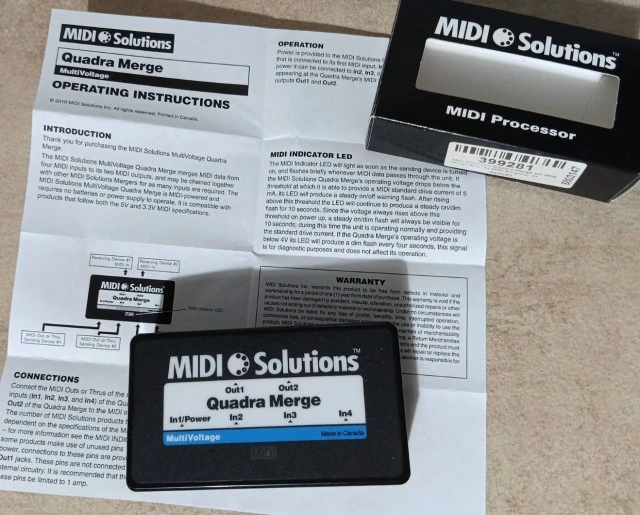 MIDI Solutions Quadra Thru & Quadra Merge