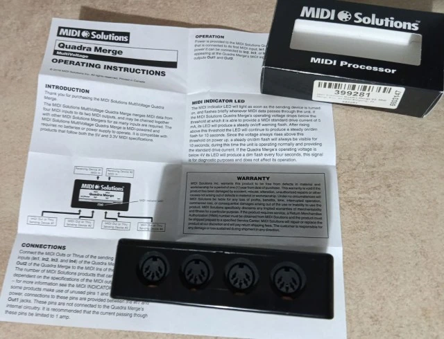 MIDI Solutions Quadra Thru & Quadra Merge