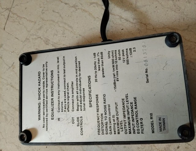 Ross 10 Band Graphic Equalizer