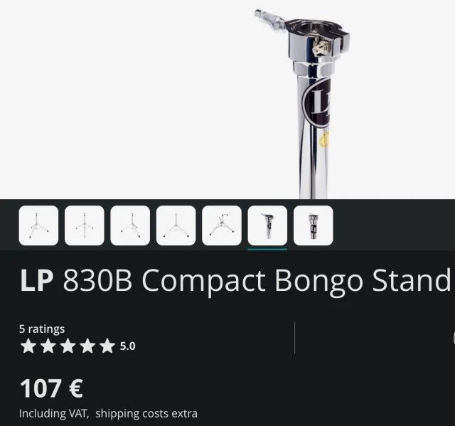 LP (Latin Percussion) Giovanni Hidalgo Compact Congas-Bongos Set