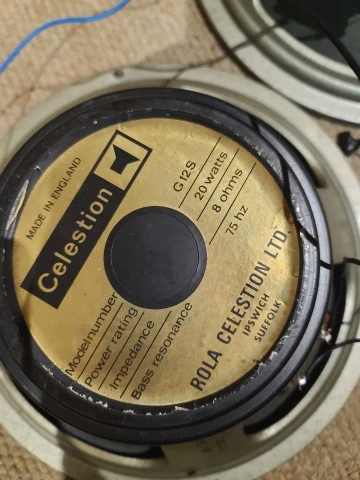Ζεύγος Rola Celestion G12S Blackback 20W – Δεκαετία ’70 – Αυθεντικοί κώνοι 1777