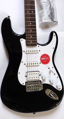 Squier Bullet Stratocaster HSS IL with Tremolo, Indonesia (Black)