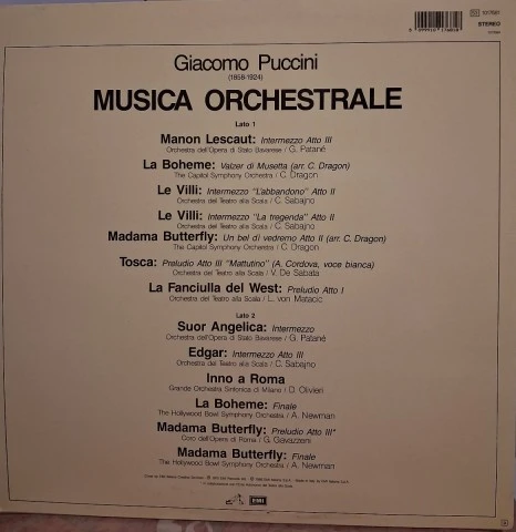 Giacomo Puccini Musica Orchestrale