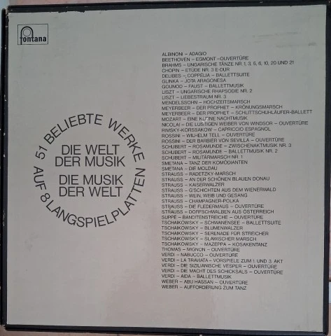 Muziek Voor Miljoenen, 51 κλασικά έργα σε 8 LP δίσκους