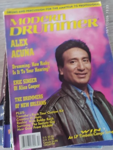 Modern Drummer περιοδικά, πλήρης σειρά 1990