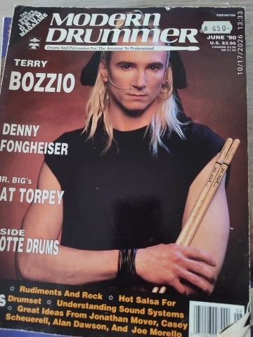 Modern Drummer περιοδικά, πλήρης σειρά 1990