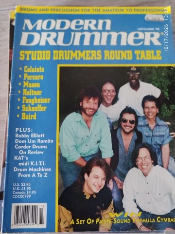 Modern Drummer περιοδικά, πλήρης σειρά 1990