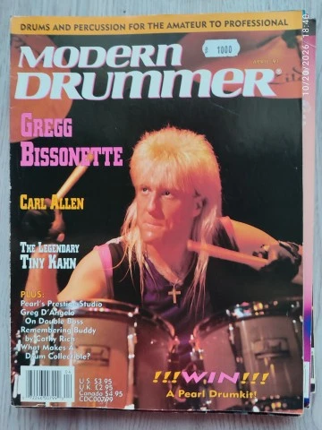 Modern Drummer Magazine - Πλήρης Χρονιά 1991 (12 Τεύχη)