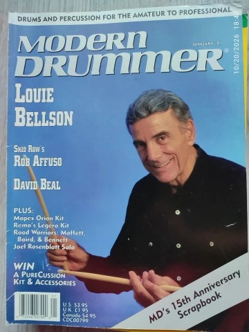 Modern Drummer Magazine - Πλήρης Χρονιά 1991 (12 Τεύχη)