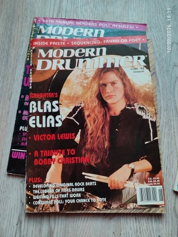 Modern Drummer Magazine Πλήρης Χρονιά 1992 (12 Τεύχη)