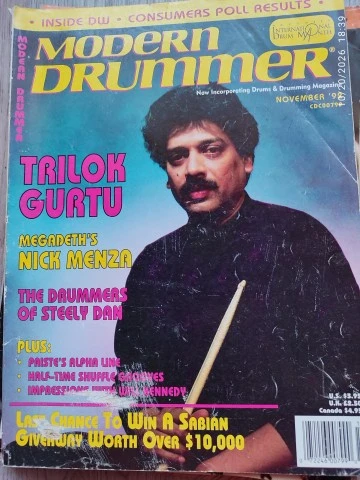 Modern Drummer Magazine Πλήρης Χρονιά 1992 (12 Τεύχη)