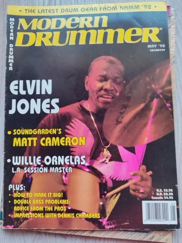 Modern Drummer Magazine Πλήρης Χρονιά 1992 (12 Τεύχη)