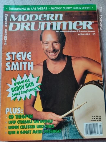 Modern Drummer Magazine 1993 Full Year (12 Issues)