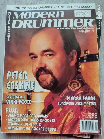 Modern Drummer Magazine 1993 Full Year (12 Issues)