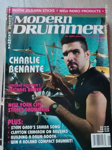 Modern Drummer Magazine 1993 Full Year (12 Issues)
