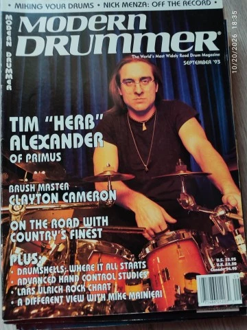 Modern Drummer Magazine 1993 Full Year (12 Issues)